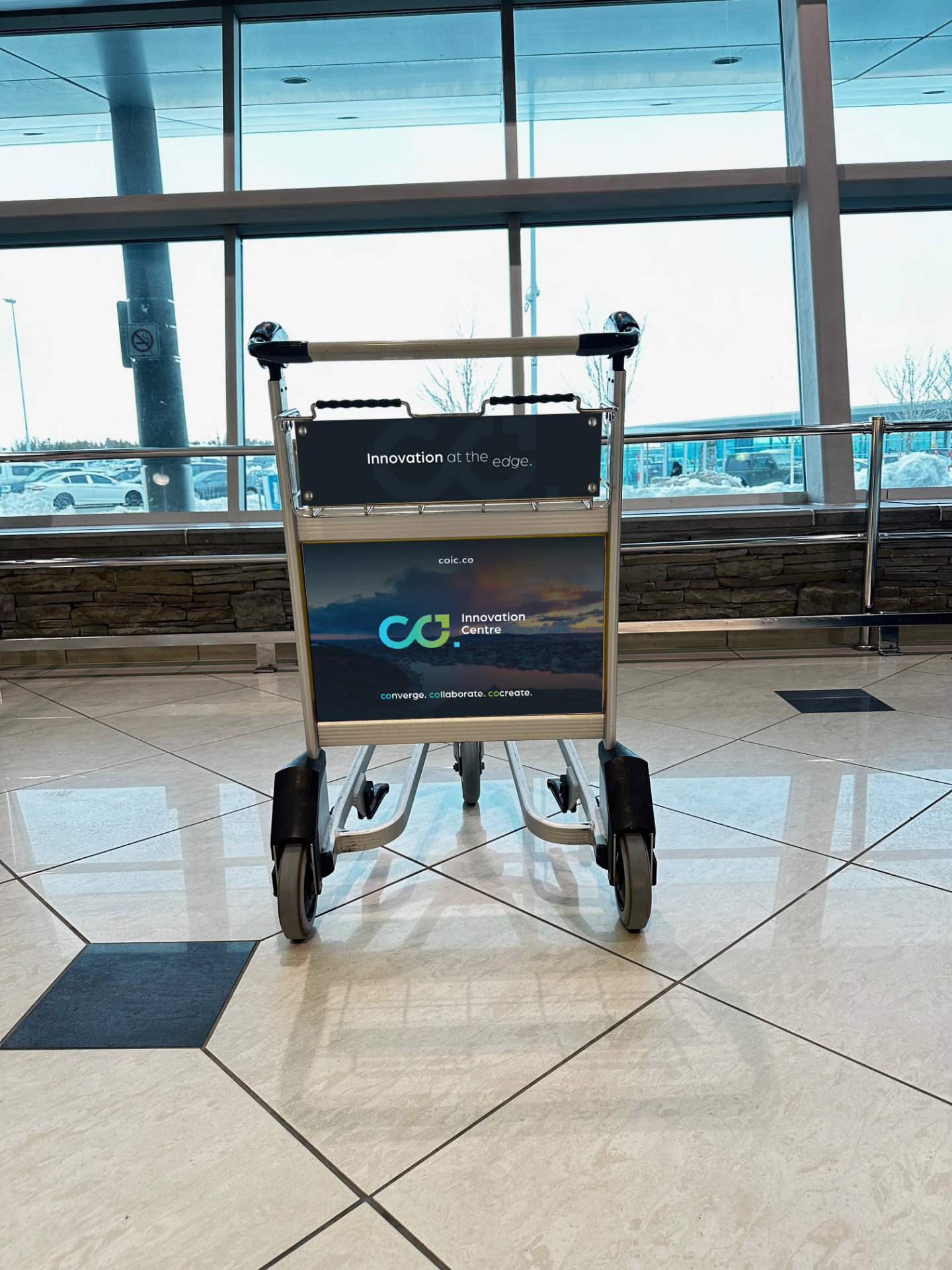 Airport luggage cart