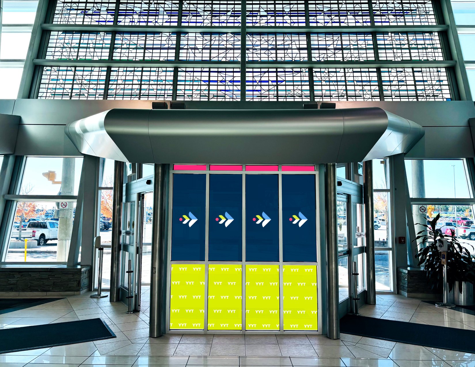 Terminal arrivals wall